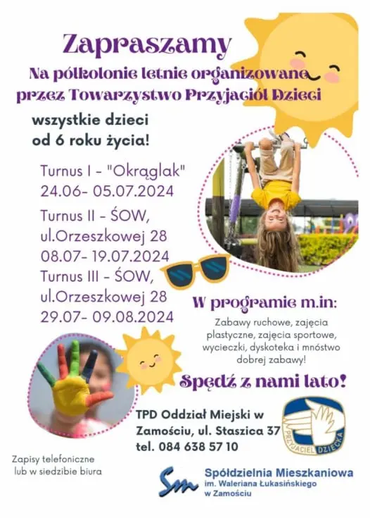 Półkolonie letnie z TPD Zamość